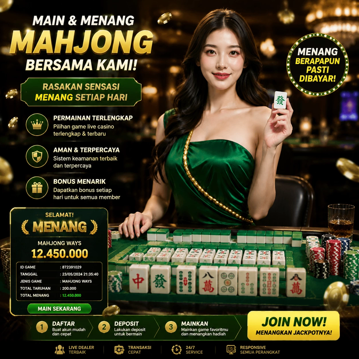 Yang berubah di 888xh: bookmark, e-wallet, turnover